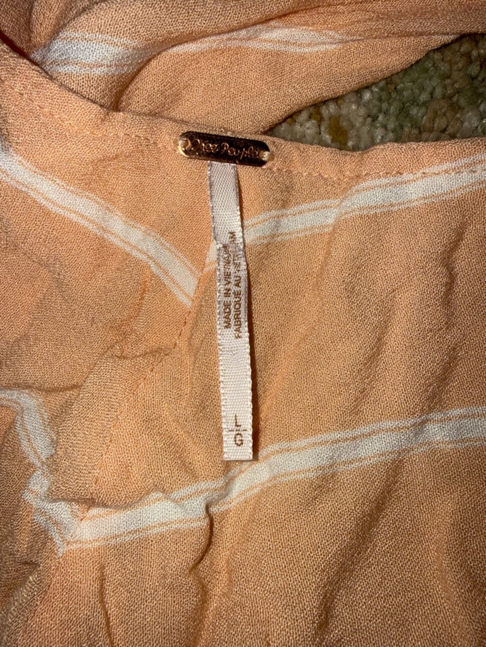 Free People Ruffle Striped Tie-Front Top - Picture 3 of 3